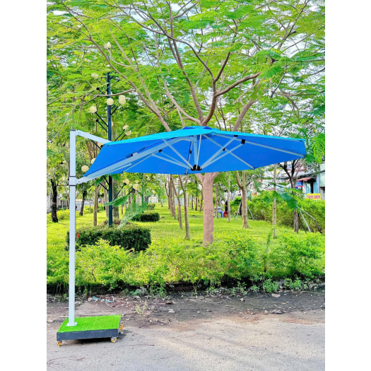DÙ LỆCH TÂM NGHIÊNG XANH DƯƠNG