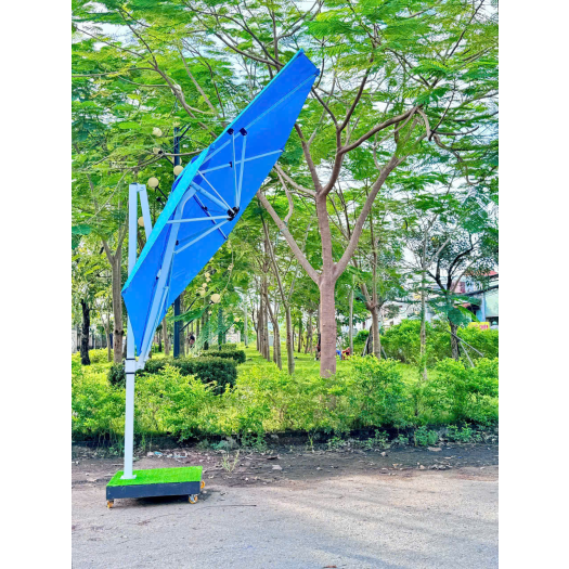 DÙ LỆCH TÂM NGHIÊNG XANH DƯƠNG