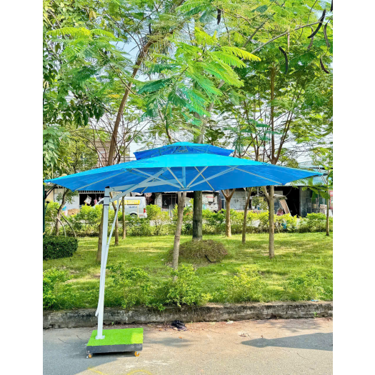 DÙ LỆCH TÂM TRÒN XANH DƯƠNG