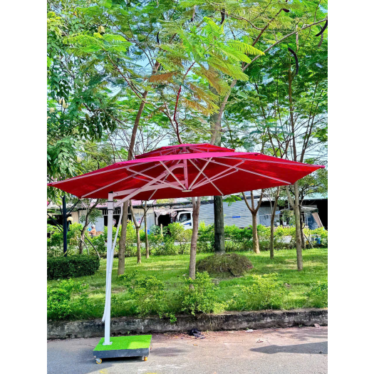 DÙ LỆCH TÂM TRÒN ĐỎ