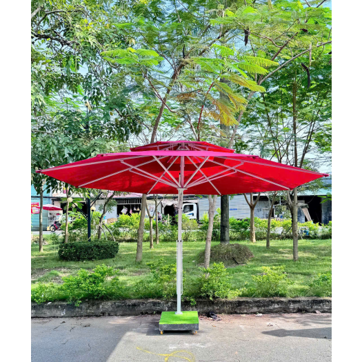 DÙ LỆCH TÂM TRÒN ĐỎ
