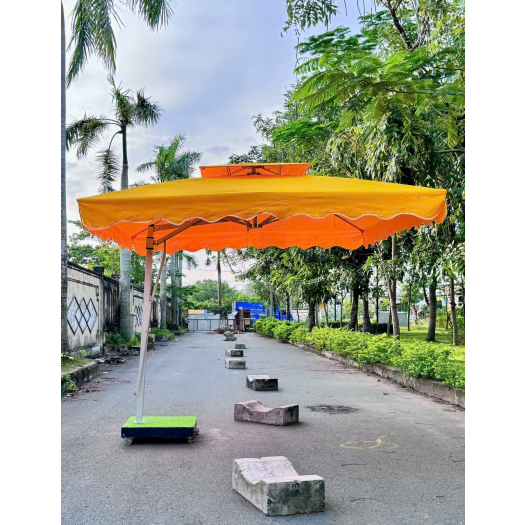 DÙ LỆCH TÂM VUÔNG MÀU CAM