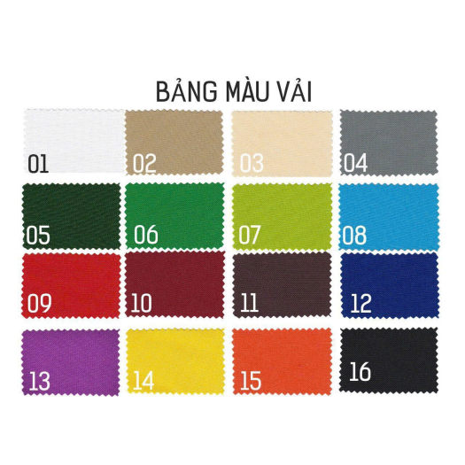 BẢNG MÀU VẢI POLYESTER